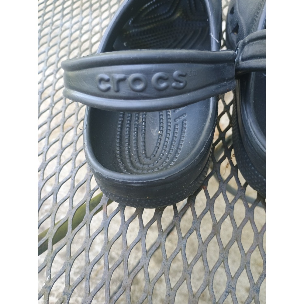 Crocs Classic Clog Slip-On Sandals Black Size US 8 Women / 6 Men - Picture 2 of 5